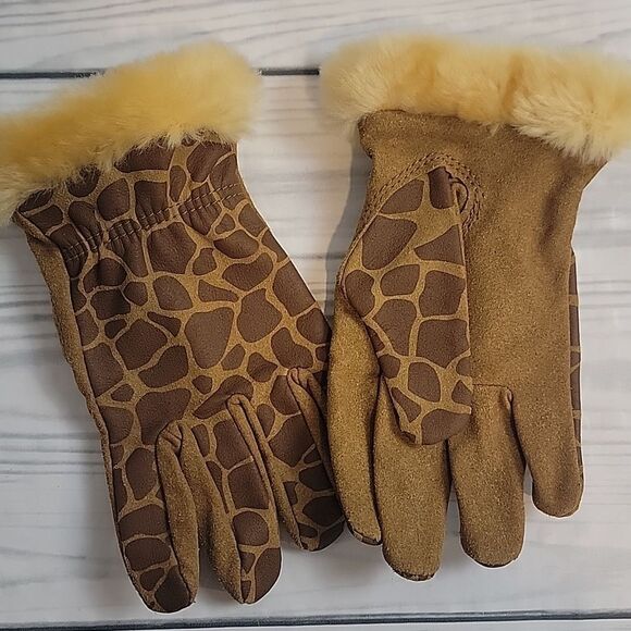 Zoo hands animal print youth size vegan leather gloves child size small - Picture 5 of 5